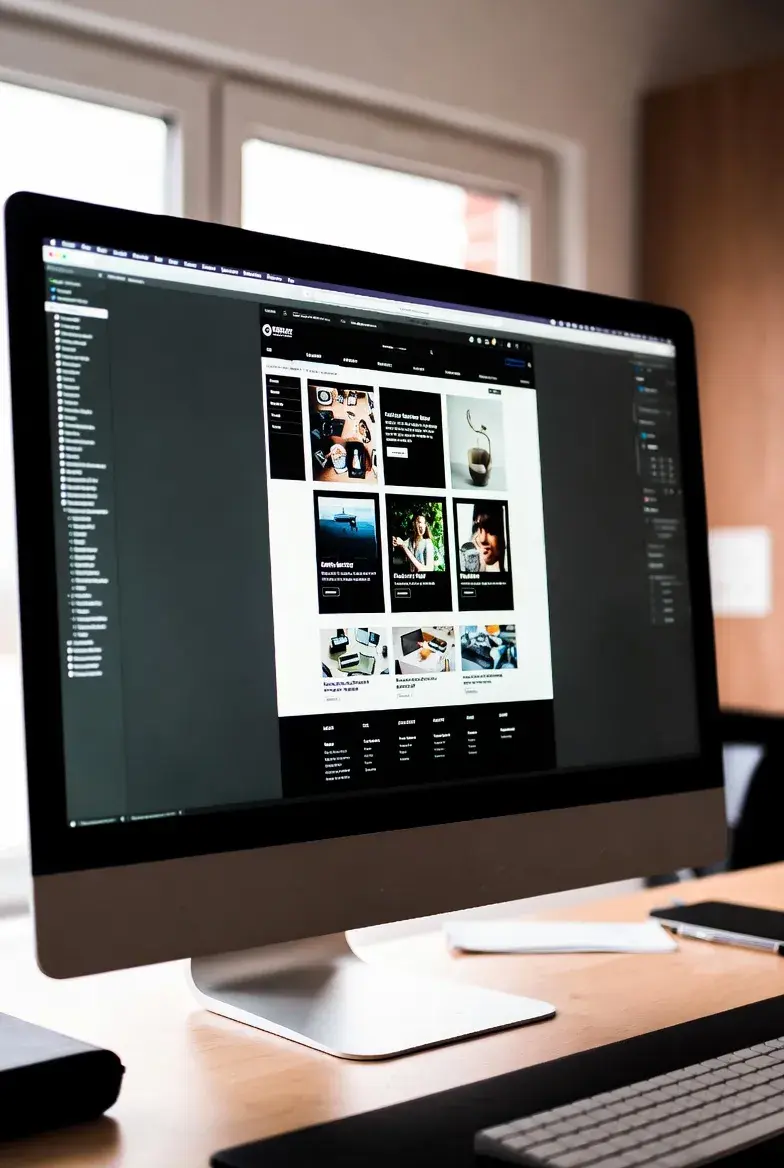 Professional web design in action